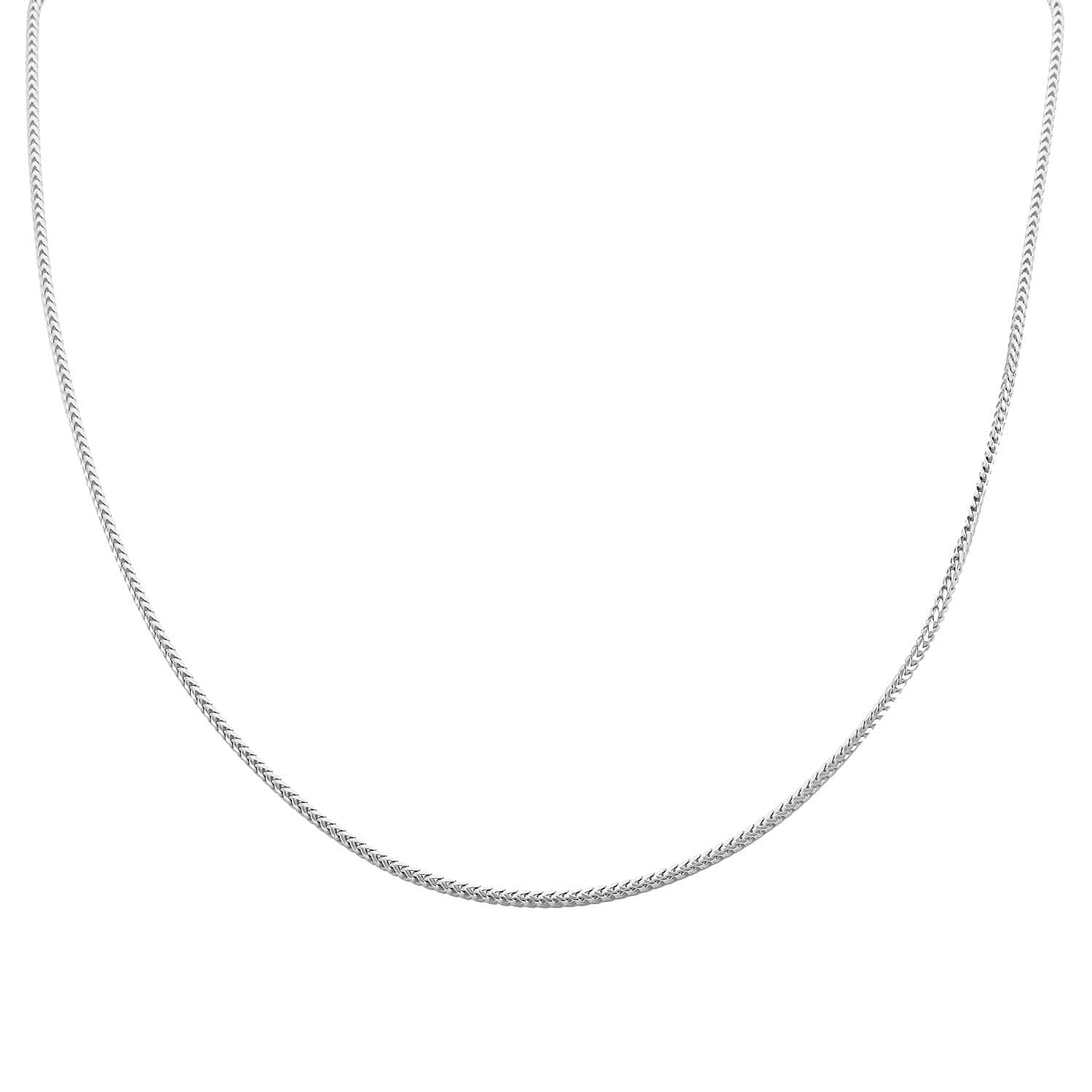 Italian Franco Necklace in Sterling Silver 5.7 Grams 20 Inches