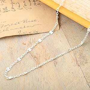 Italian Sterling Silver Cable Link Chain Necklace 18 Inches 2.80 Grams