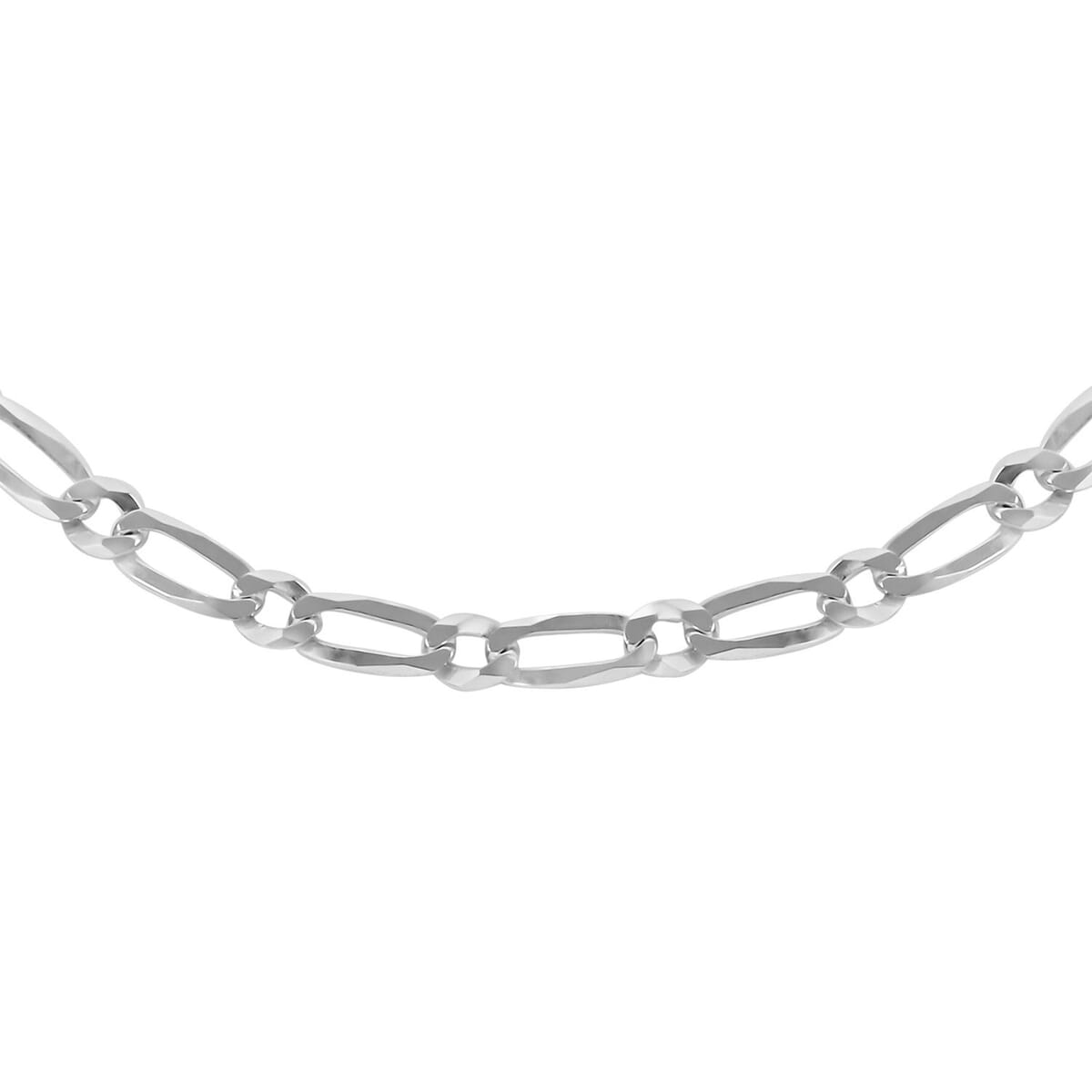 Italian Sterling Silver Link Necklace 24 Inches 12.40 Grams image number 0