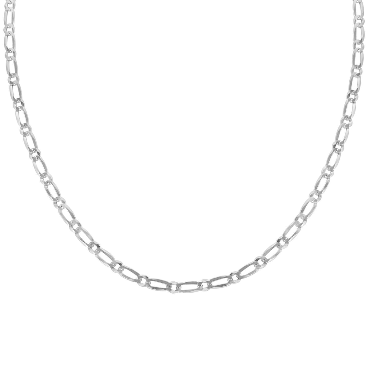 Italian Sterling Silver Link Necklace 24 Inches 12.40 Grams image number 2