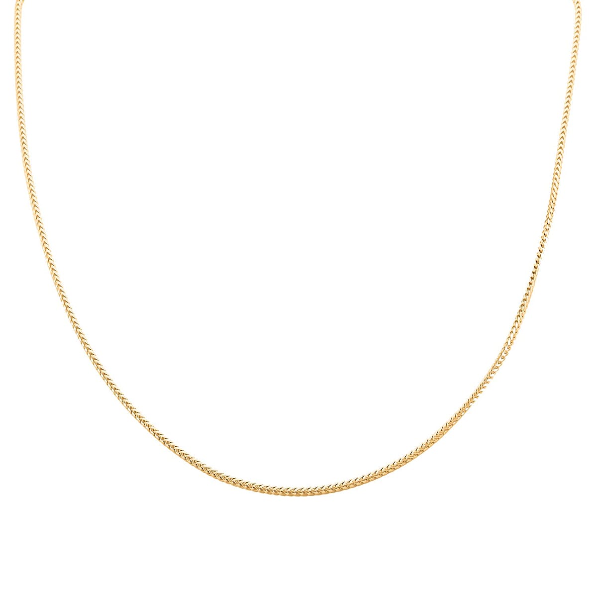 Italian Franco Necklace in 14K YG Over Sterling Silver 5.7 Grams 20 Inches image number 0