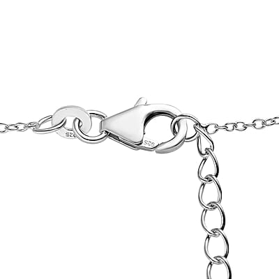 Vermeil Yellow Gold and Platinum Over Sterling Silver Gold Fish Swimming Bowl Necklace 18 Inches 3.25 Grams