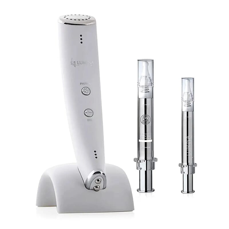 Lumina NRG FDA Cleared Dual Headed EMS & LED Facial Toning Device with Free Gifts
