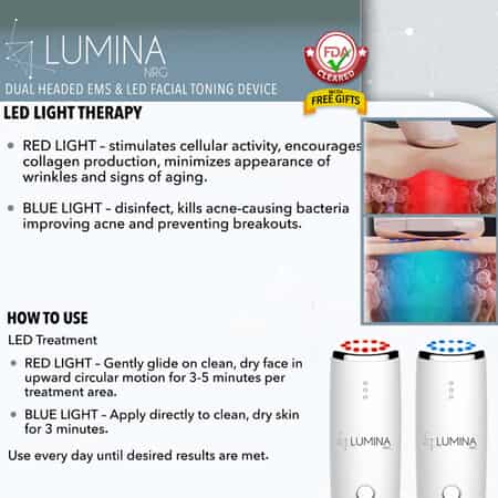 Buy Luna'Mour V-Lift Ionic Anti-Aging RF EMS & LED Facial Device