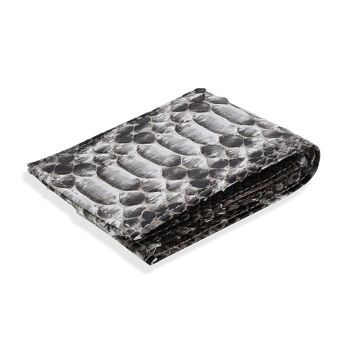 The Grand Pelle Collection Handcrafted Natural Color Genuine Python Leather Wallet image number 2