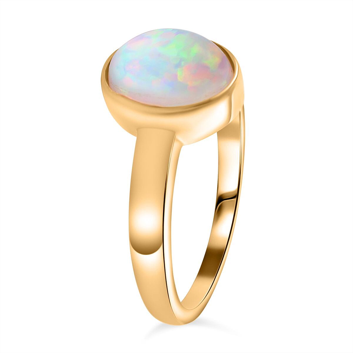 Ethiopian Welo Opal 1.25 ctw Solitaire Ring in Sterling Silver (Size 8.0)