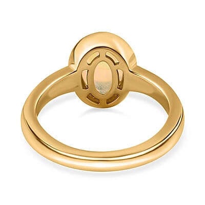 Ethiopian Welo Opal 1.25 ctw Solitaire Ring in Sterling Silver (Size 8.0)