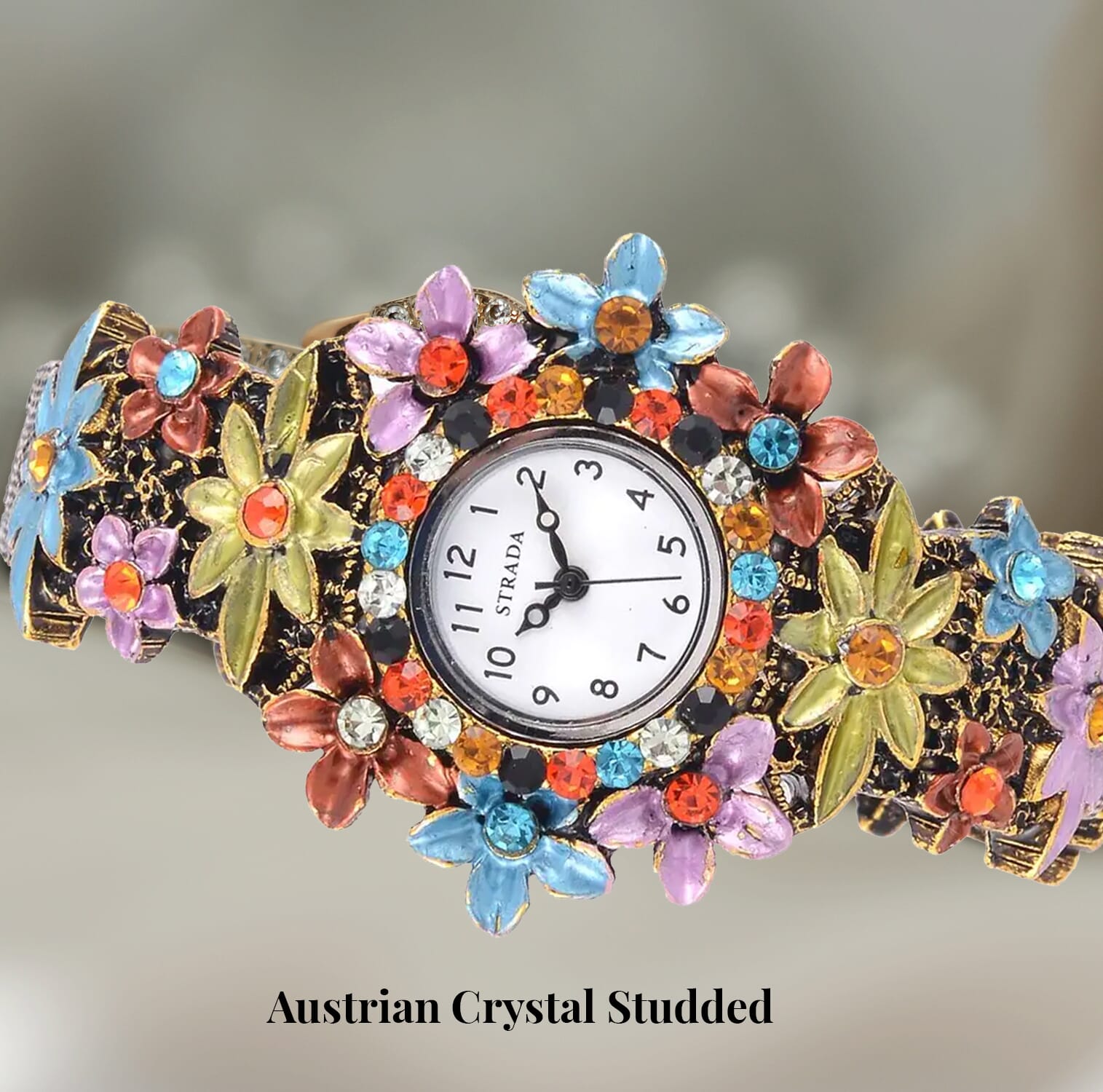 Buy Strada Multi Color Austrian Crystal Japanese Movement