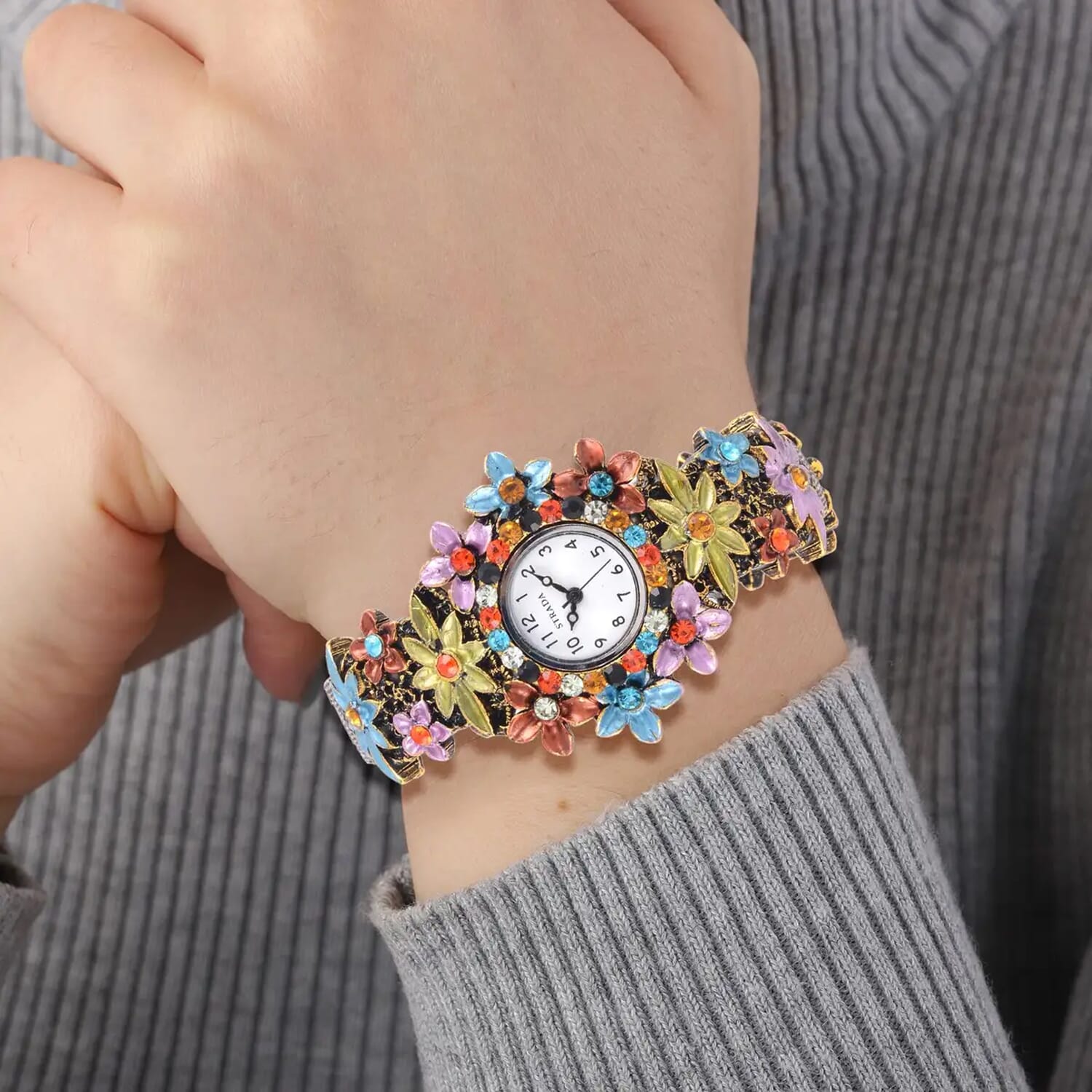 Buy Strada Multi Color Austrian Crystal Japanese Movement
