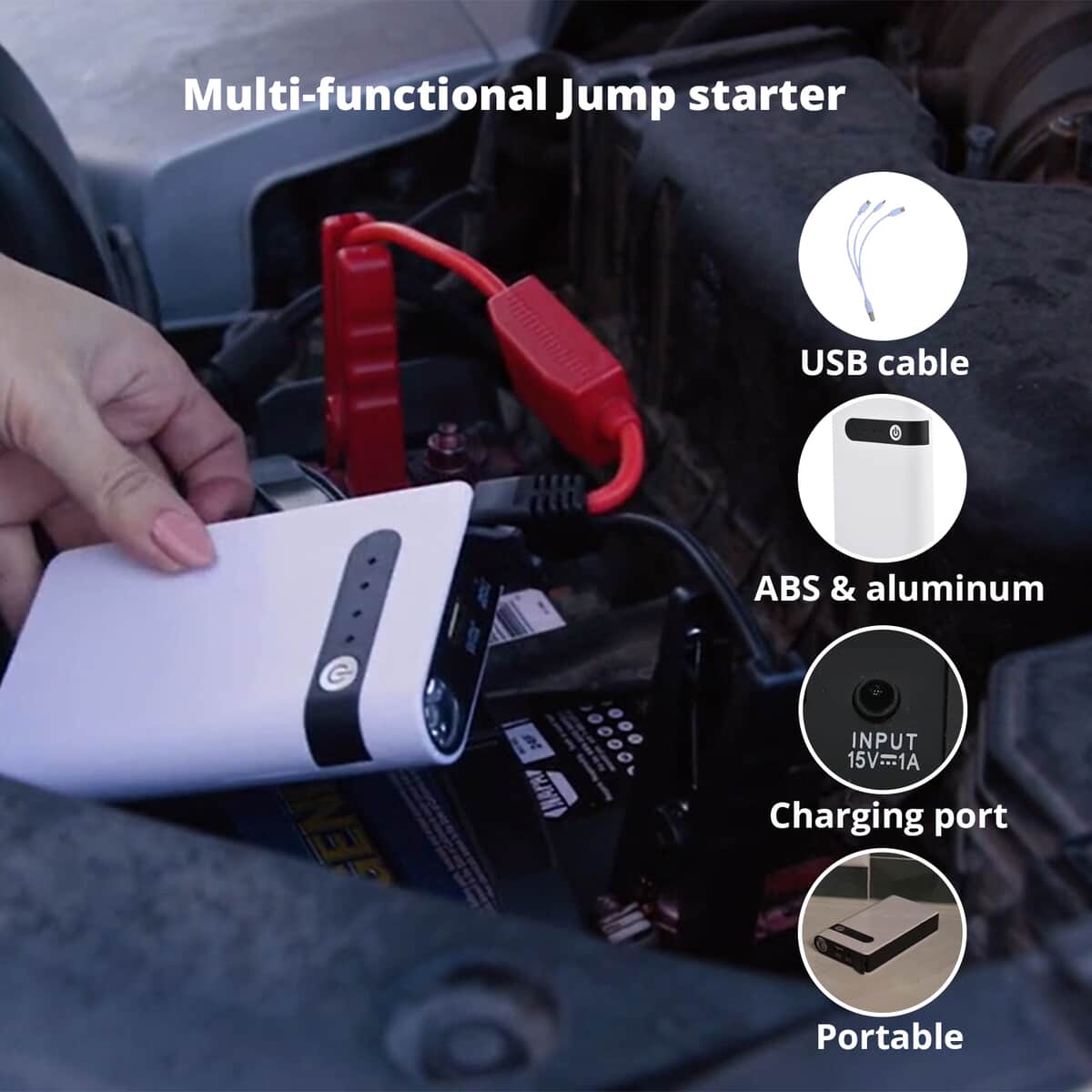 Portable Multi-functional Jump Starter image number 2