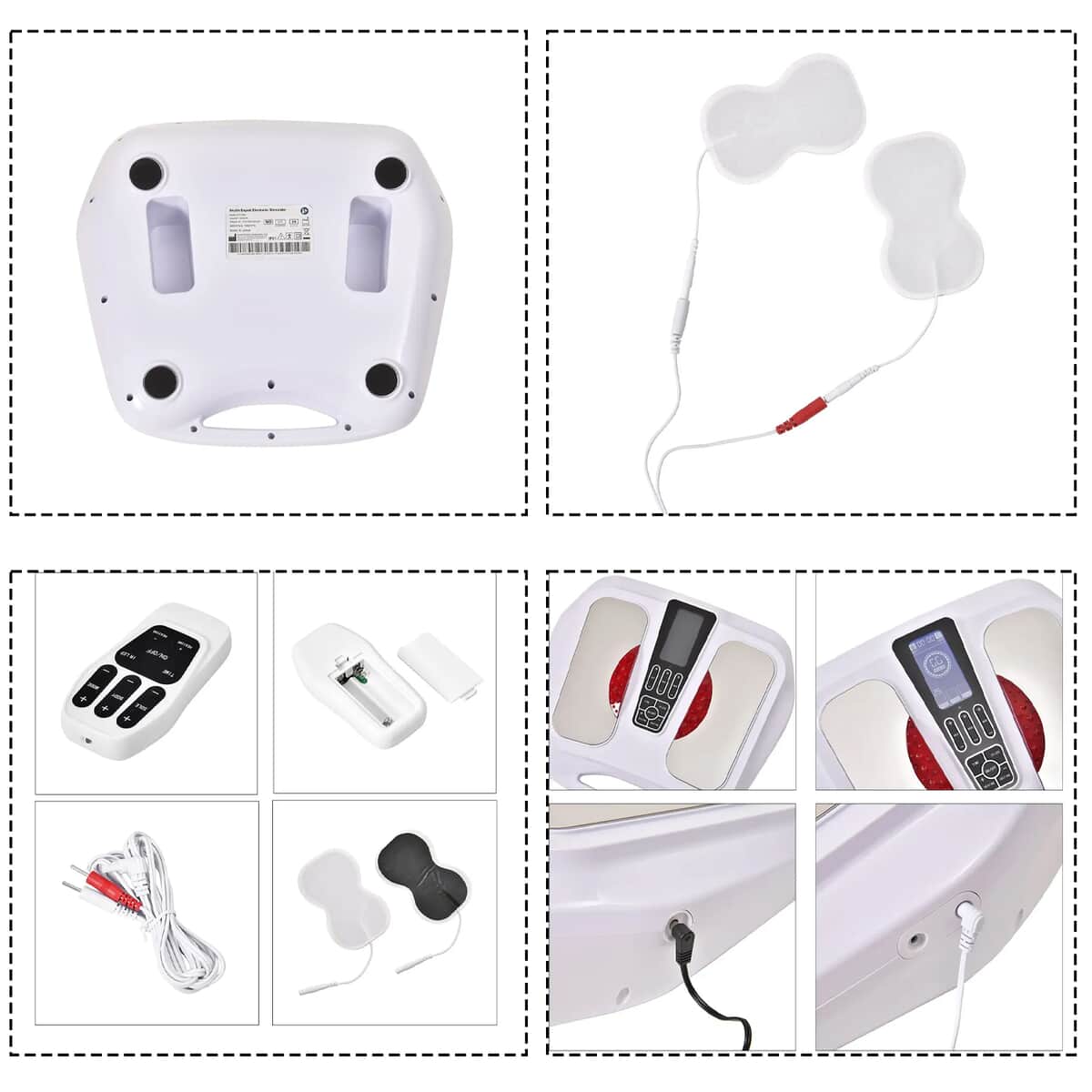 Electric EMS & TENS Heated Foot Stimulator with Electrode Body Pads image number 6