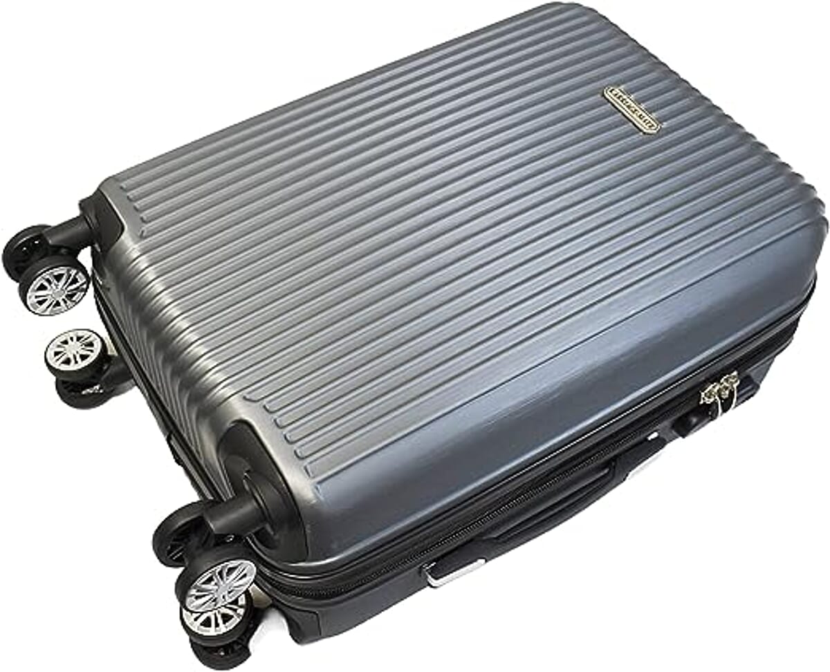 Karriage-Mate Hardside Luggage Set , 3 piece Hardshell Luggage Set , Durable Luggage Set , Hard Shell Suitcase Set of 3, Gray Luggage Set image number 2