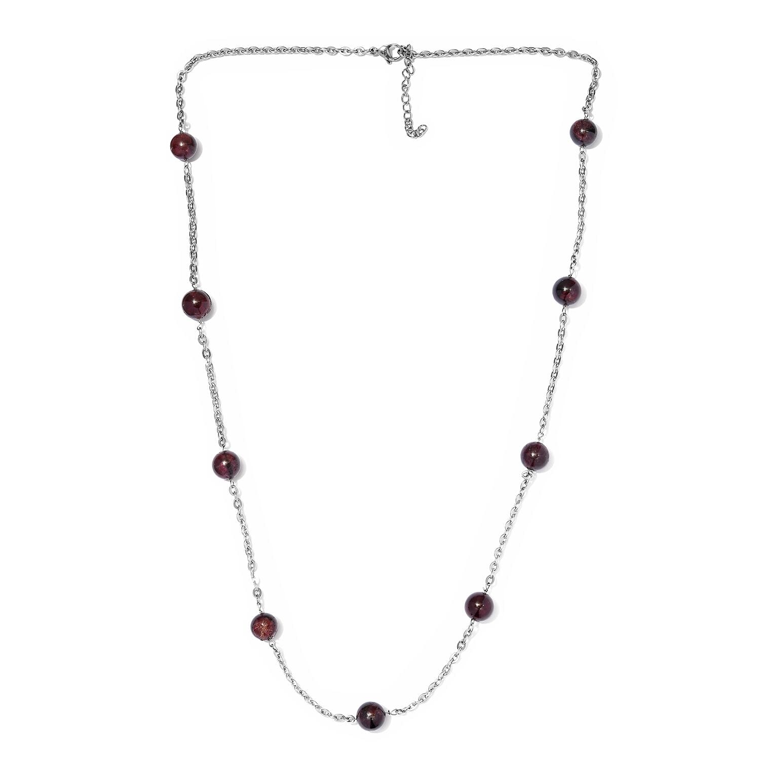 Garnet deals station necklace