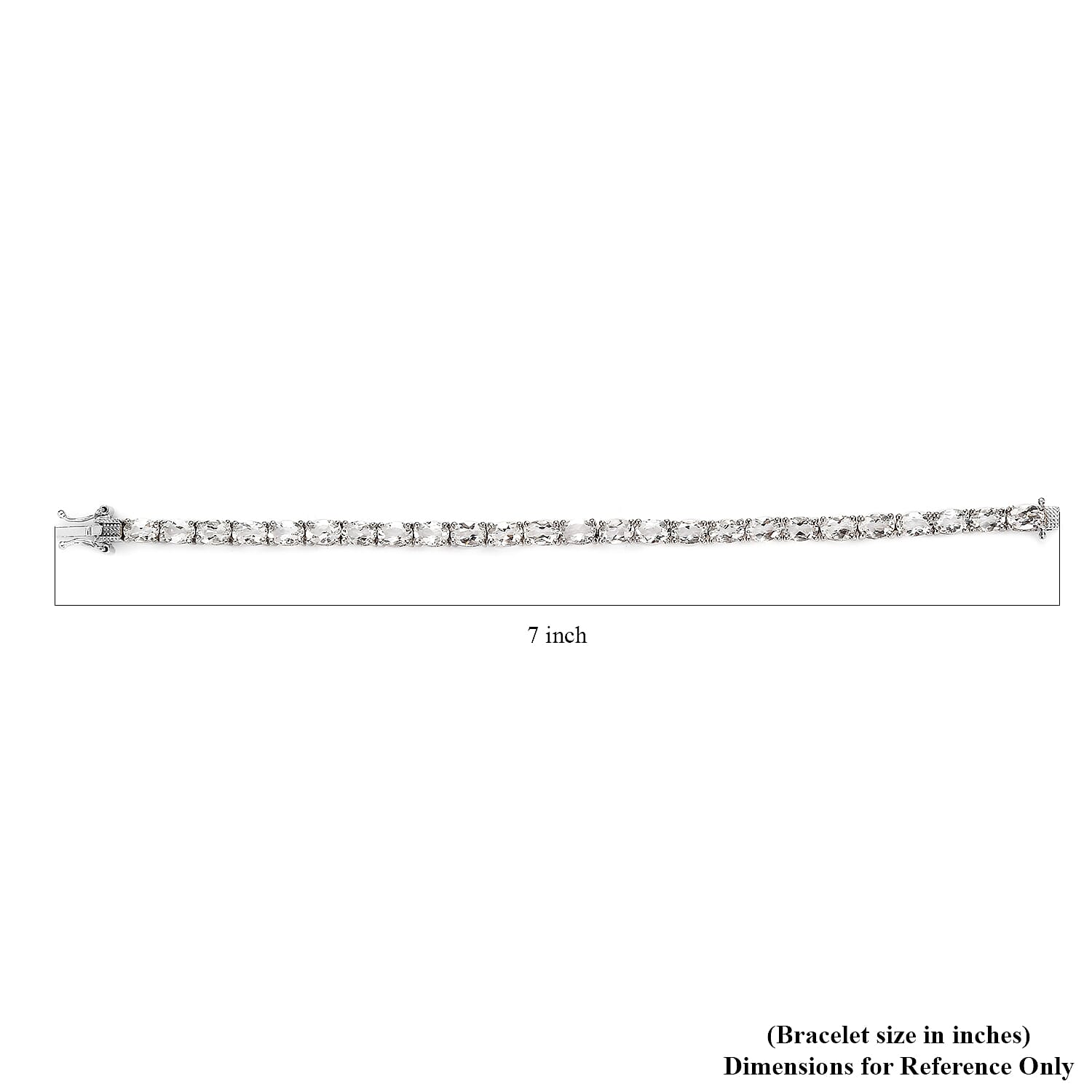 Brazilian Petalite Tennis Bracelet in Platinum Over Sterling Silver (6.50 In) 8.90 ctw