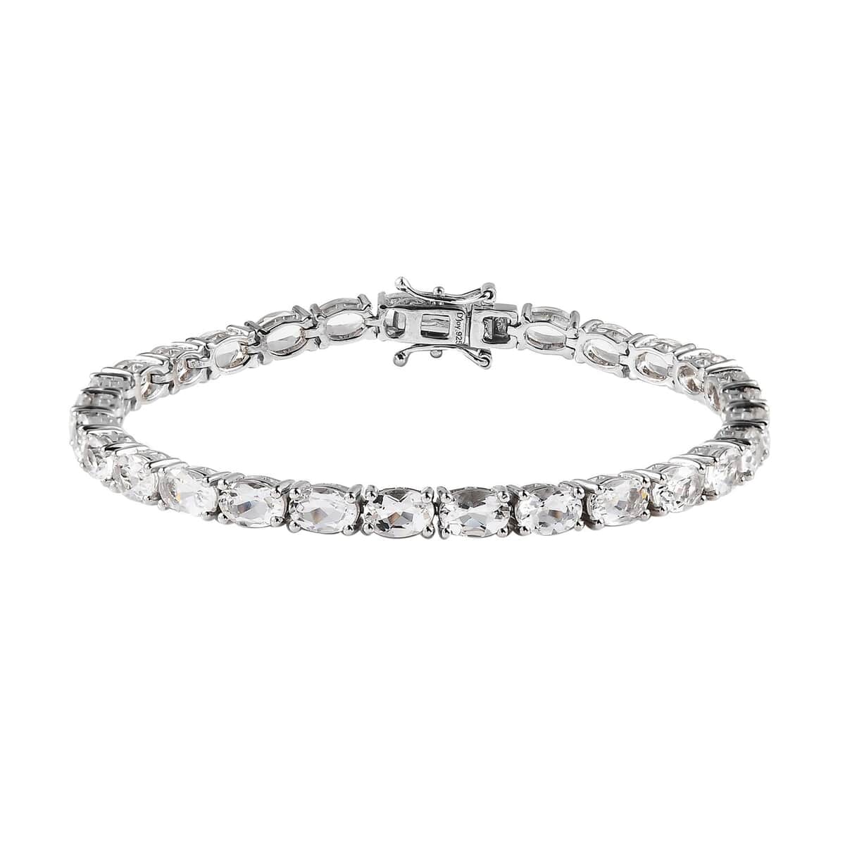 Brazilian Petalite Tennis Bracelet in Platinum Over Sterling Silver (7.25 In) 9.90 ctw image number 0