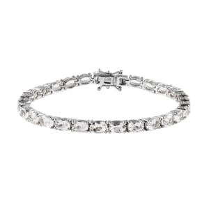 Brazilian Petalite Tennis Bracelet in Platinum Over Sterling Silver (7.25 In) 9.90 ctw