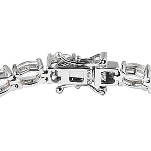 D'Joy Brazilian Petalite Tennis Bracelet in Platinum Over Sterling Silver (7.25 In) 9.90 ctw