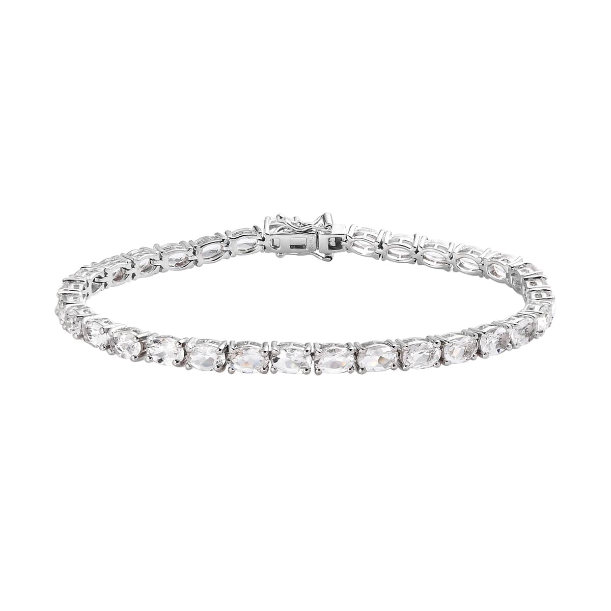 Buy Brazilian Petalite Tennis Bracelet in Platinum Over Sterling Silver ...