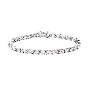 Brazilian Petalite Tennis Bracelet in Platinum Over Sterling Silver (8.00 In) 11.00 ctw