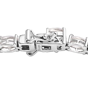 Brazilian Petalite Tennis Bracelet in Platinum Over Sterling Silver (8.00 In) 11.00 ctw