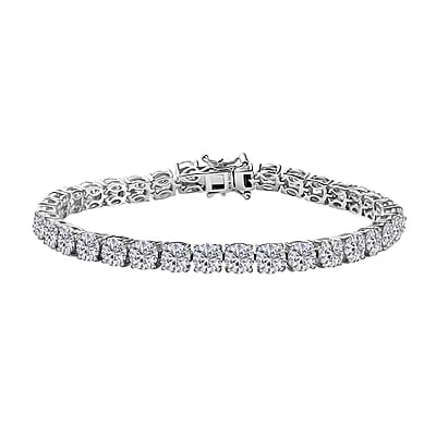 Rhodium Over Sterling Silver / 7.25 Inches - Product card gallery slide 1 (10177152844089)