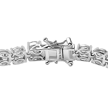 Rhodium Over Sterling Silver / 7.25 Inches - Product card gallery slide 4 (10177152844089)
