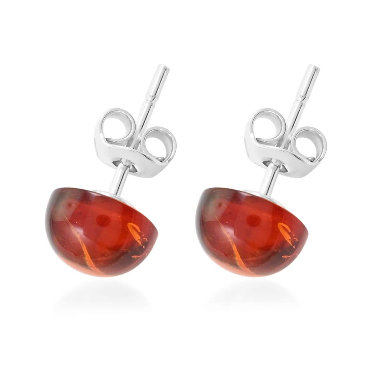 Baltic Amber Earrings in Sterling Silver image number 3