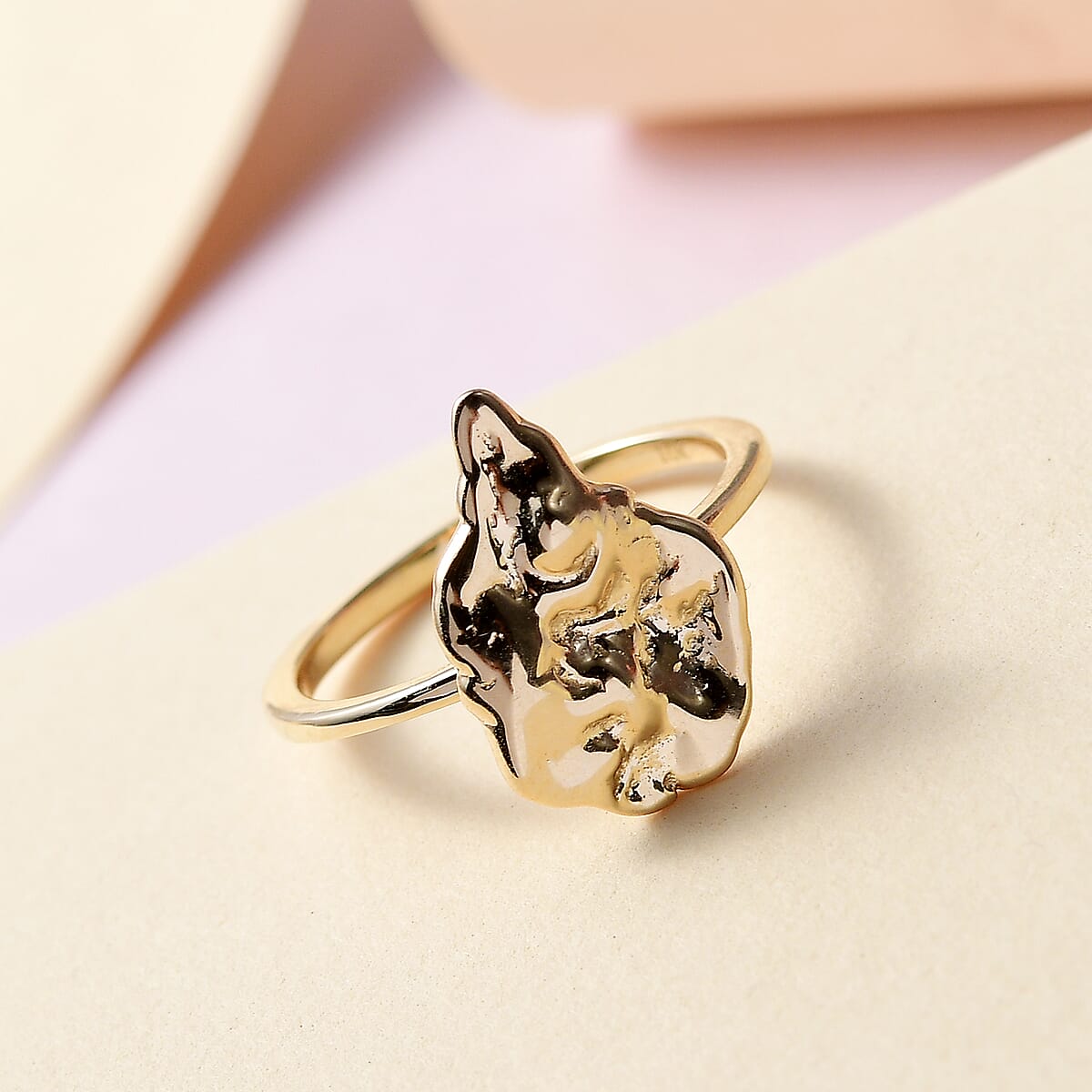 Luxoro 10K Yellow Gold Nugget Ring (Size 7.5) 2.35 Grams image number 1