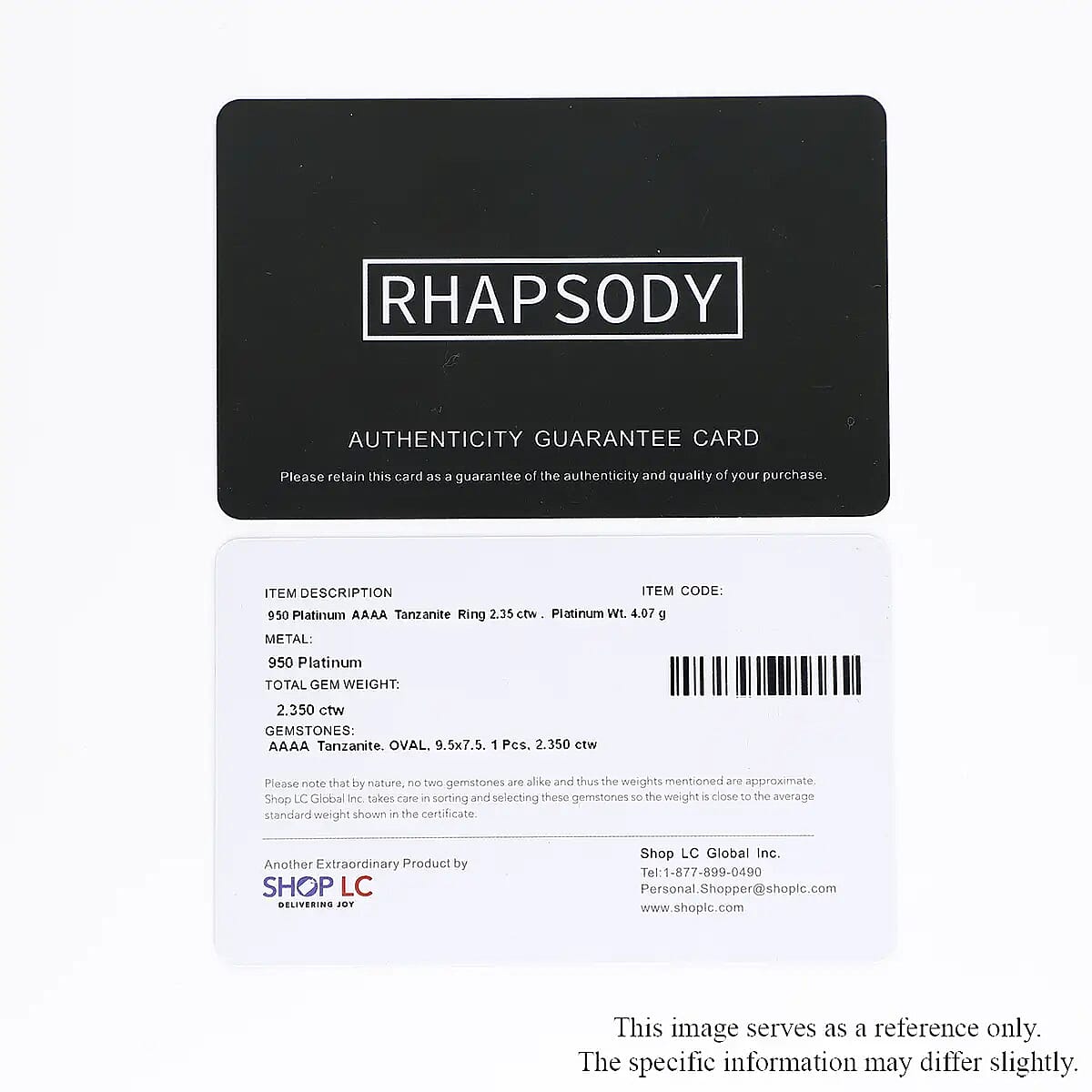 Certified and Appraised Rhapsody AAAA Tanzanite 2.35 ctw Solitaire Ring in 950 Platinum, Wedding Ring 4.10 Grams (Size 11.00) image number 7