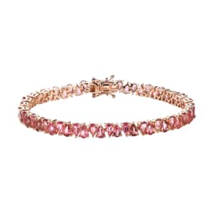 Premium Morro Redondo Pink Tourmaline Bracelet in Vermeil Rose Gold Over Sterling Silver (7.25 In) 11.10 ctw