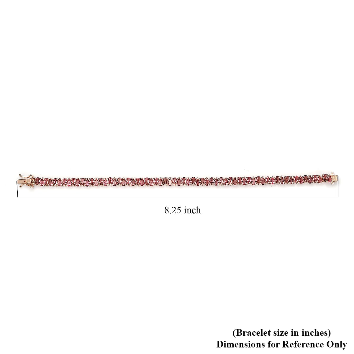Premium Morro Redondo Pink Tourmaline Bracelet in Vermeil Rose Gold Over Sterling Silver (8.00 In) 12.20 ctw image number 4