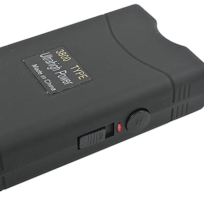 Closeout Kentucky Black Stun Gun with Flashlight