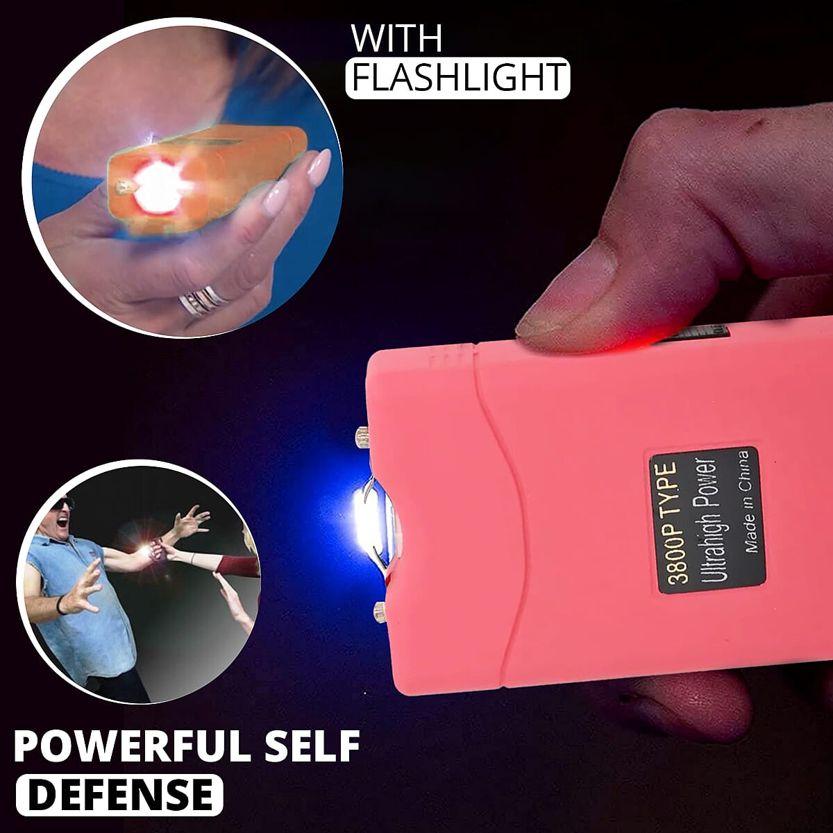 Closeout Kentucky Pink Stun Gun with Flashlight image number 1