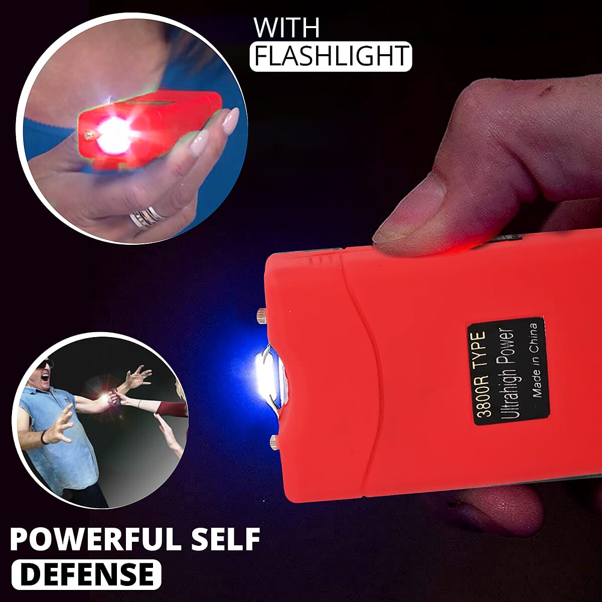 Kentucky Red Stun Gun with Flashlight image number 1