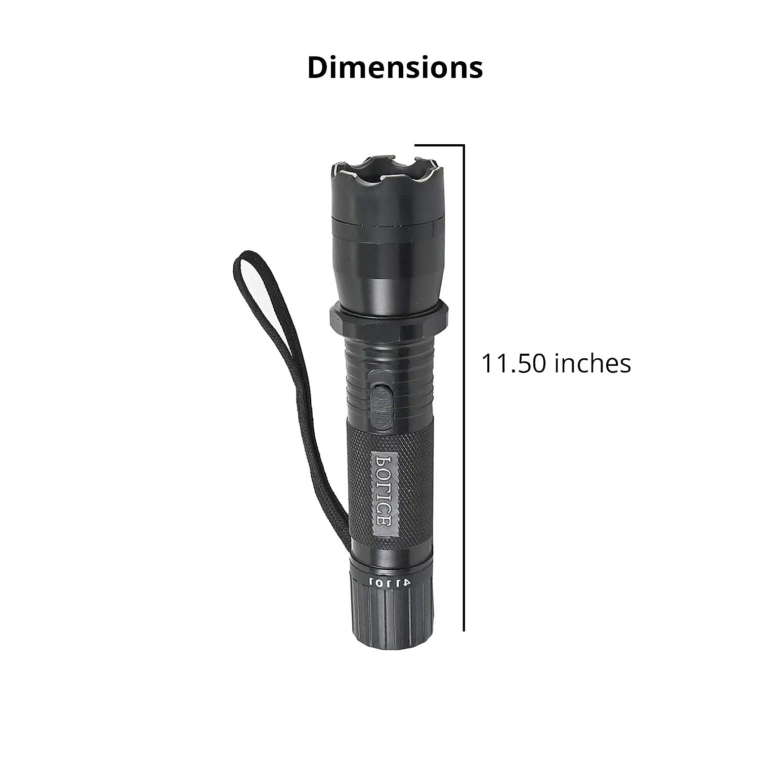 Closeout Black Personal Protection USB Rechargeable Stun Gun With High Power LED Flashlight, Personal Self Defense Tool With Safety Switch
