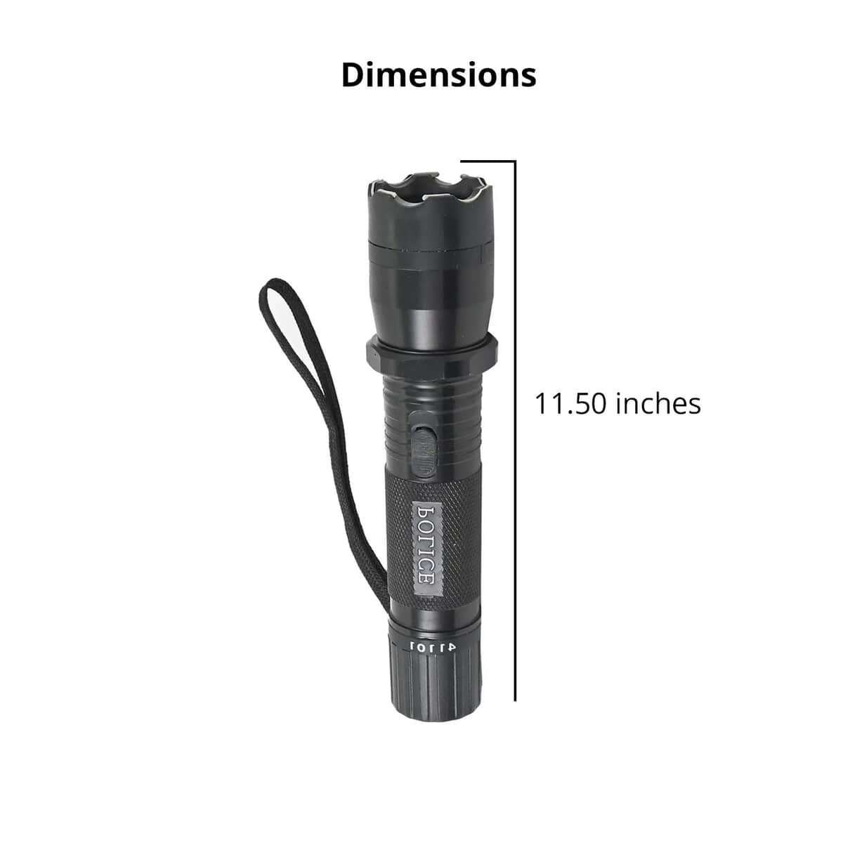 Black Personal Protection USB Rechargeable Stun Gun With High Power LED Flashlight, Personal Self Defense Tool With Safety Switch image number 4