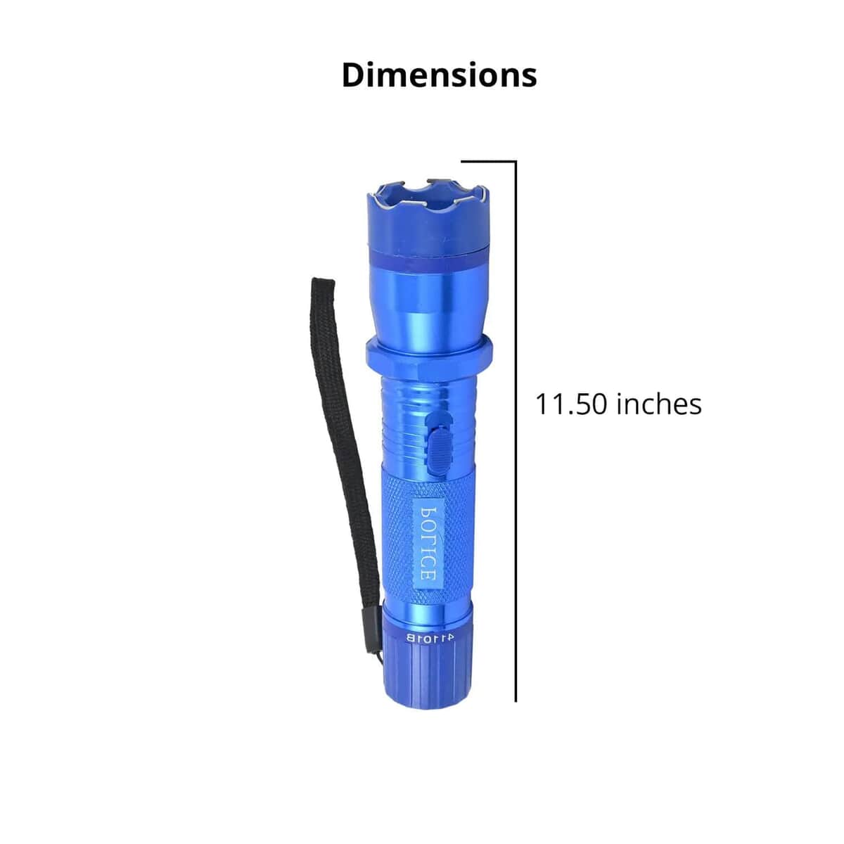 Blue Personal Protection USB Rechargeable Stun Gun With High Power LED Flashlight, Personal Self Defense Tool With Safety Switch image number 4