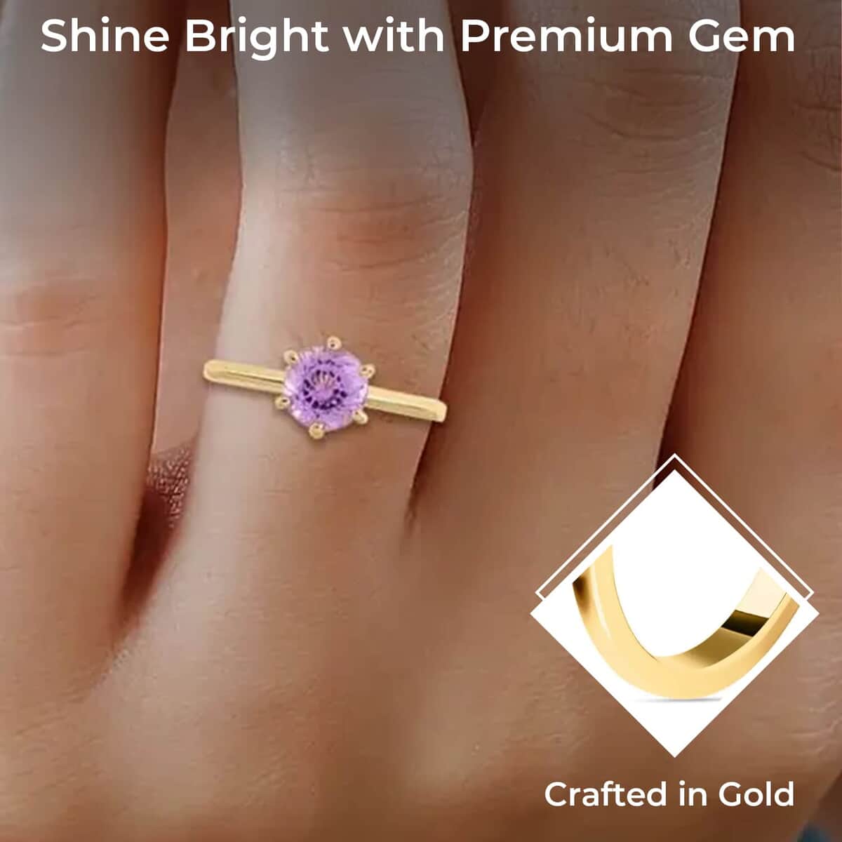 Certified & Appraised Iliana AAA Patroke Kunzite 1.75 ctw Solitaire Ring in 18K Yellow Gold, Wedding Ring (Size 5.00) image number 2