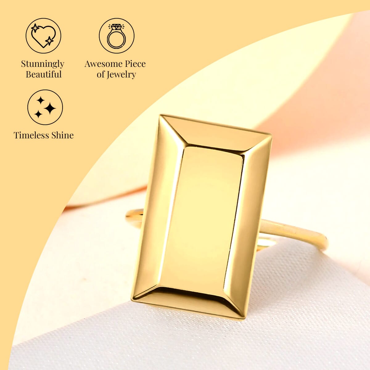 10K Yellow Gold Bar Ring (Size 5.5) (1.90 g) image number 2