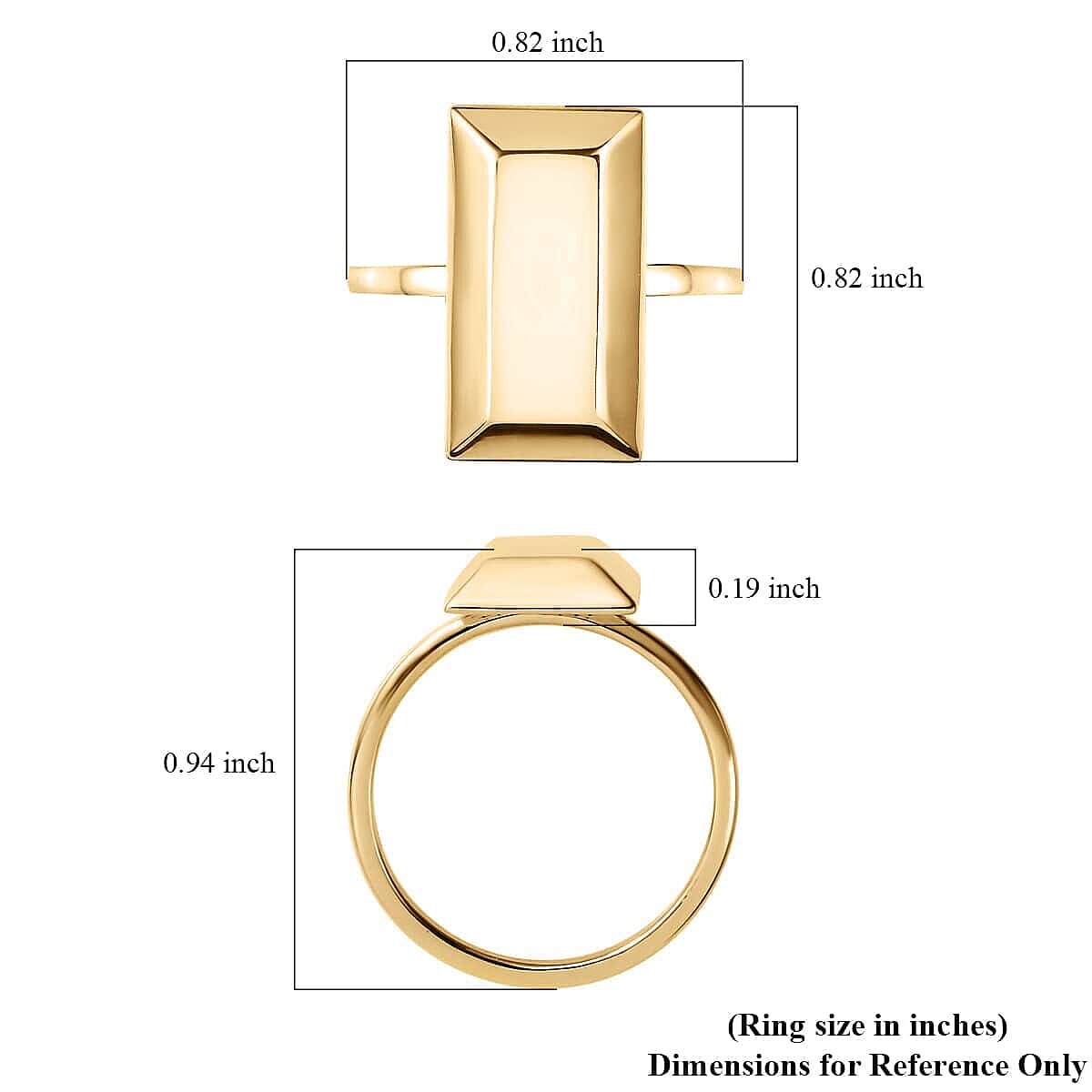 10K Yellow Gold Bar Ring (Size 6.5) (1.90 g) image number 5