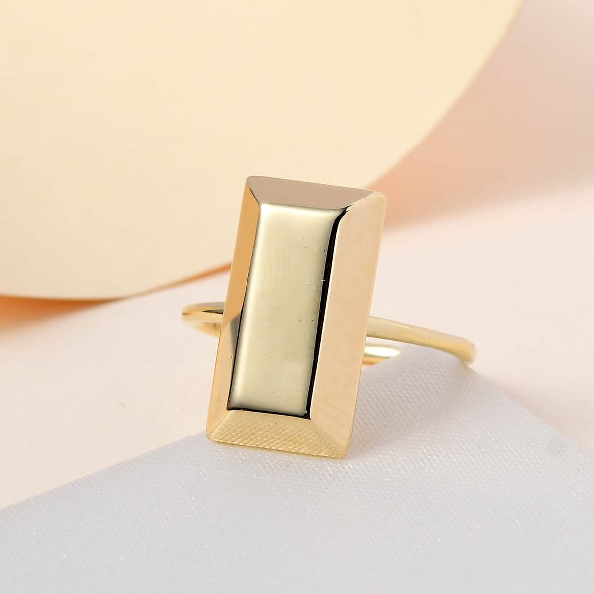 10K Yellow Gold Bar Ring|Yellow Gold Ring| Gold Jewelry For Her 1.55 Grams (Size 10.5) image number 1