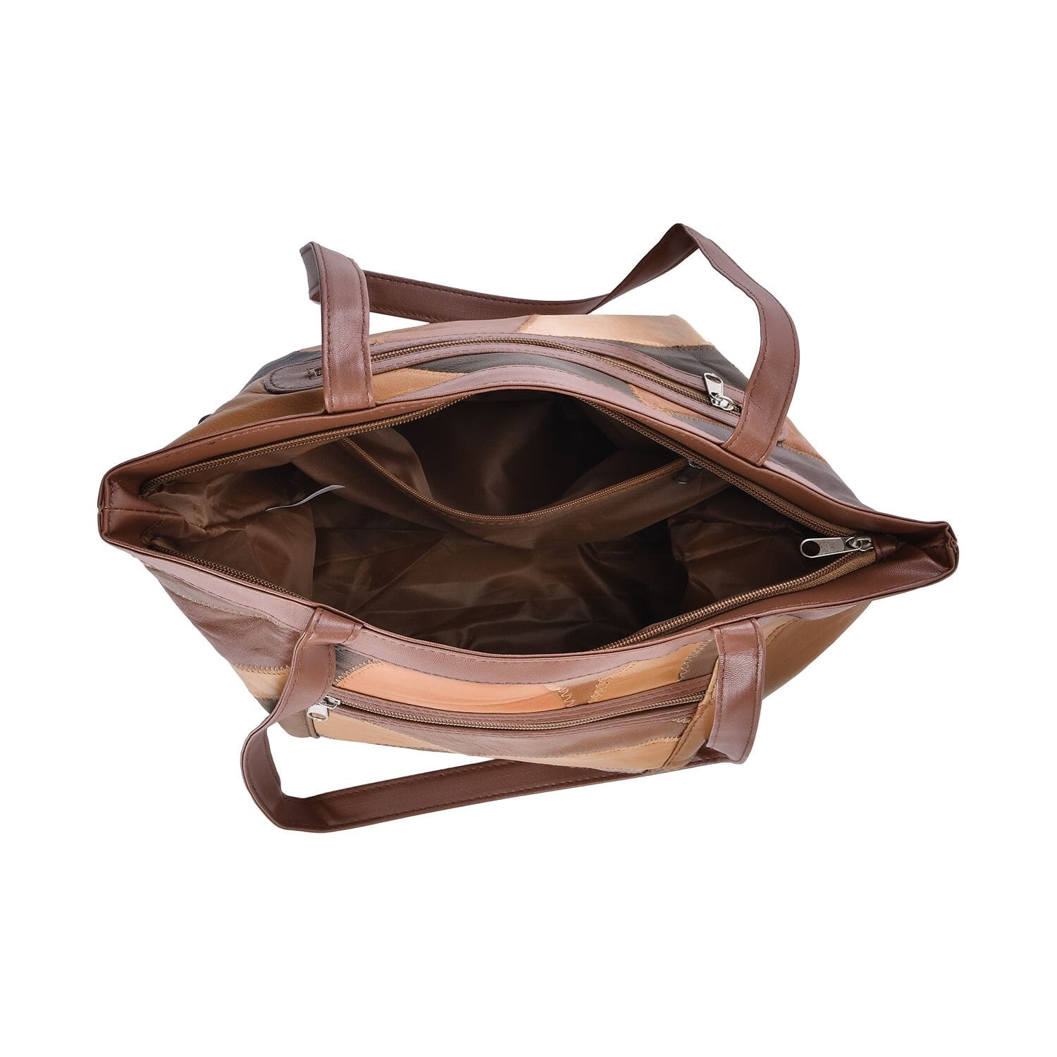 Buy Multi Color Patch Work Genuine Sheep Leather Tote Bag at Buy Multi Color Patch Work Genuine Sheep Leather Tote Bag at