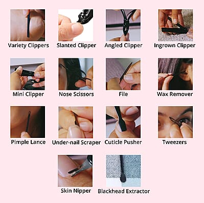 Stainless Steel 20 Pieces Manicure Grooming Kit, Professional Nail Kit For Women, Nail Cleaning Kit With Nail Clippers, Women Portable Travel Kit - Brown Leopard Faux Leather Case
