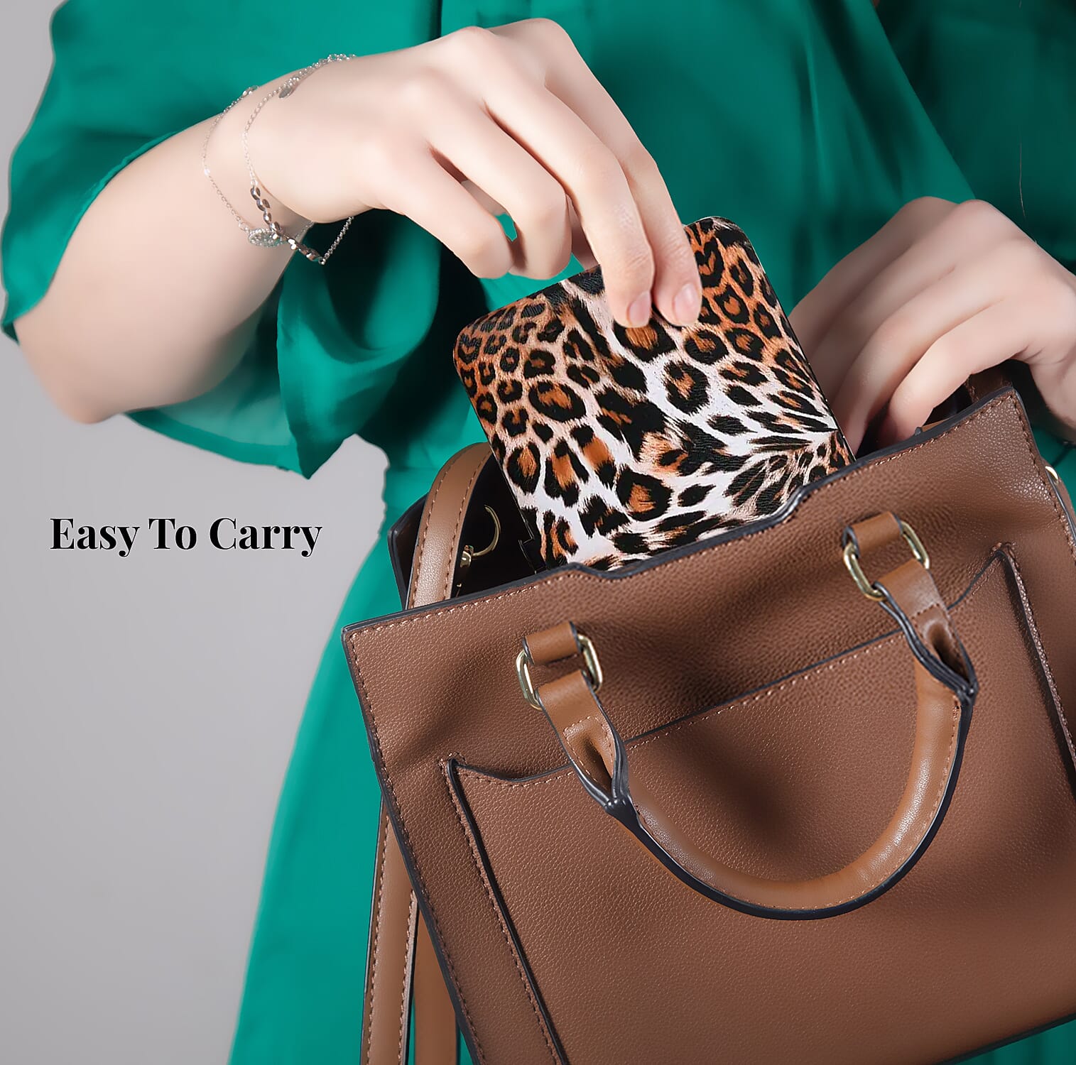 Stainless Steel 20 Pieces Manicure Grooming Kit, Professional Nail Kit For Women, Nail Cleaning Kit With Nail Clippers, Women Portable Travel Kit - Brown Leopard Faux Leather Case
