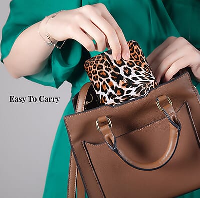 Stainless Steel 20 Pieces Manicure Grooming Kit, Professional Nail Kit For Women, Nail Cleaning Kit With Nail Clippers, Women Portable Travel Kit - Brown Leopard Faux Leather Case