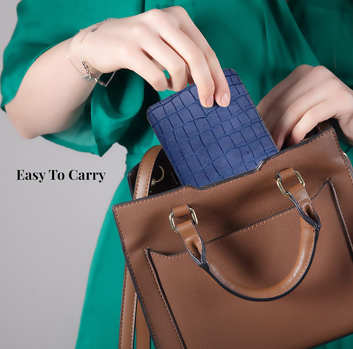 Stainless Steel 20 Pieces Manicure Grooming Kit, Professional Nail Kit For Women, Nail Cleaning Kit With Nail Clippers, Women Portable Travel Kit - Blue Faux Leather Case image number 5