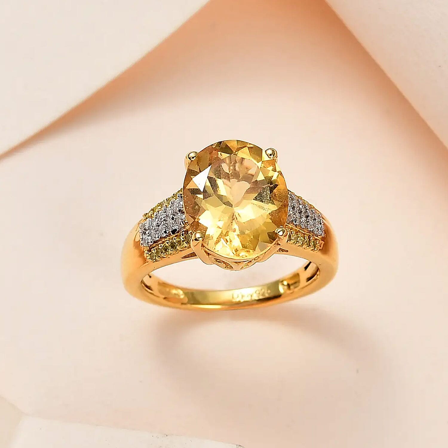 Buy Premium Brazilian Heliodor and Moissanite, Natural Yellow