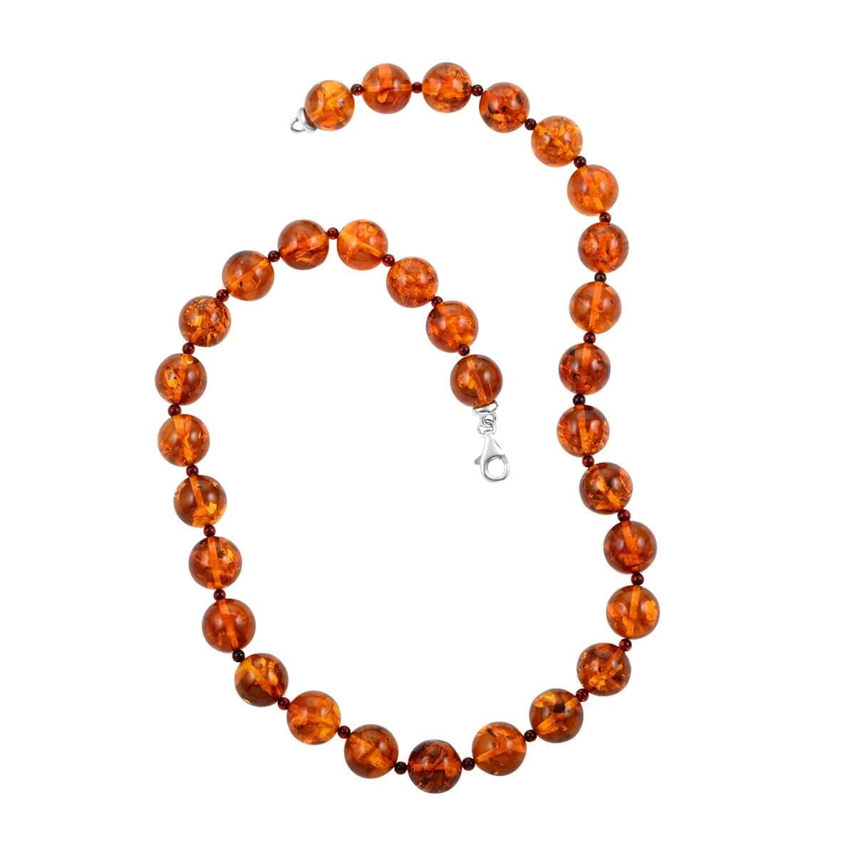 Baltic Amber Necklace, 20 Inch Necklace in Sterling Silver, Amber Jewelry For Her, Birthday Gifts image number 3