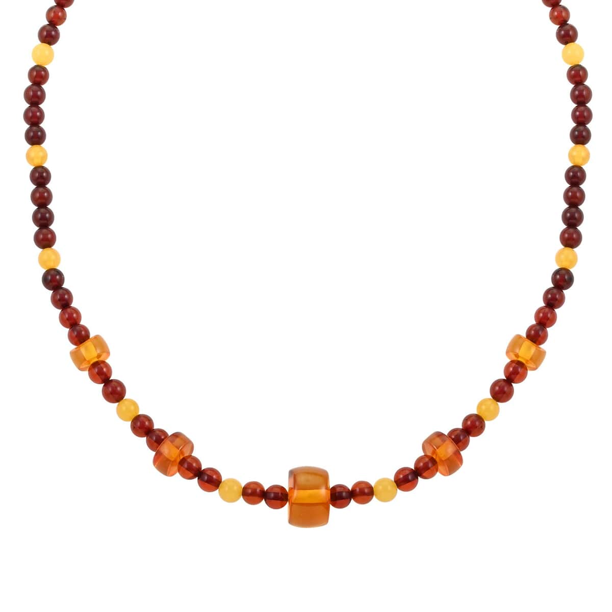 Baltic Amber Necklace 24 Inches in Sterling Silver image number 2