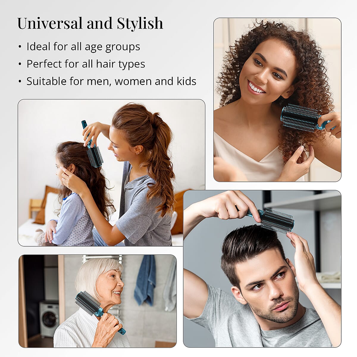 Neomi Detangler Hair Brush With Retractable Bristle Technology, Quick Clean Hair Comb For Loosening and Detangling – Blue (Patent Pending) image number 3